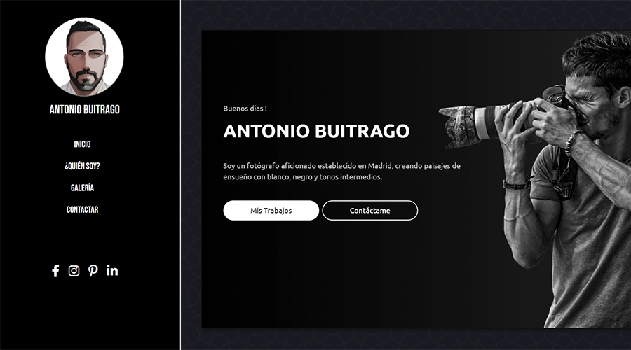Imagen de la portada de la web Portfolio fotográfico de mi Portfolio